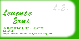 levente erni business card